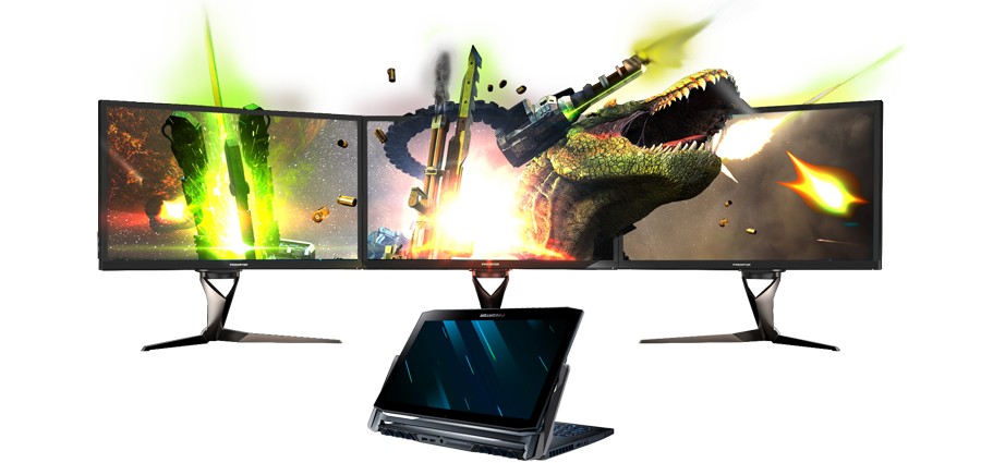 triple display